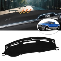 Canvcle Dash Cover Compatible with 2010-2018 Dodge Ram 1500 2500 3500 Accessories Dashboard Cover Mat Non-Slip Carpet Sunshield Glare UV Rays Protector (Without Hud)