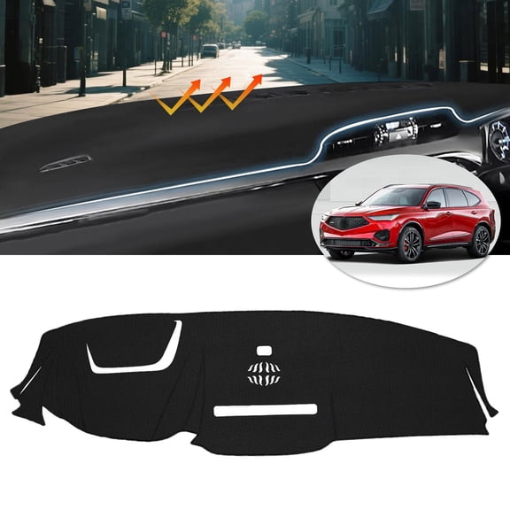 Canvcle Dash Cover Compatible with Acura MDX 2022-2024 Dashboard Mat Cover MDX Accessories Dash Cover 2022 2023 2024 Sunshade Nonslip Mesh Protector No Glare