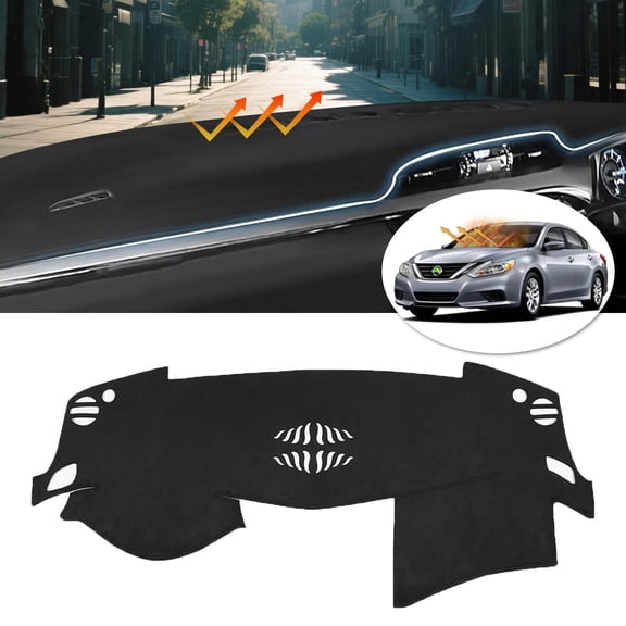 Canvcle Dash Cover Custom Fit for Nissan Altima 2013-2018,Nissan Altima Accessories Dashboard Cover Mat Non-Slip Pad Carpet Anti-Glare UV Rays Protector