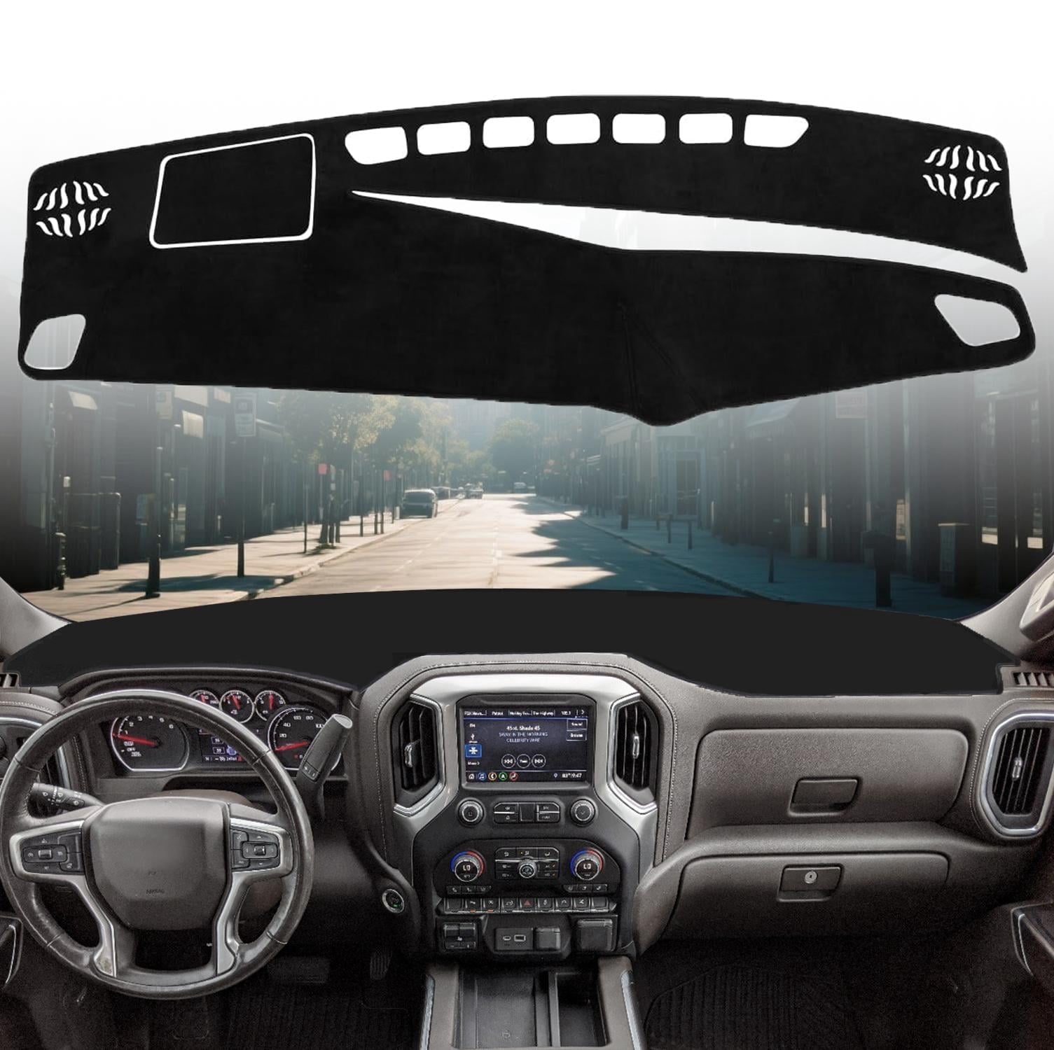 Canvcle Dashboard Cover Mat Fit for 2023-2025 2026 Toyota Crown Accessories Dash Cover Flannel Dash Mat Sunshade Glare UV Rays Protector (NOT for Crown Signia)