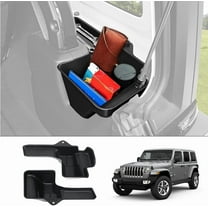 Canvcle Trunk Storage Organizer for 2018-2023 Jeep Wrangler JL JLU 2/4 Door Accessories Rear Cargo Side Storage Box Left & Right Side 2PCS