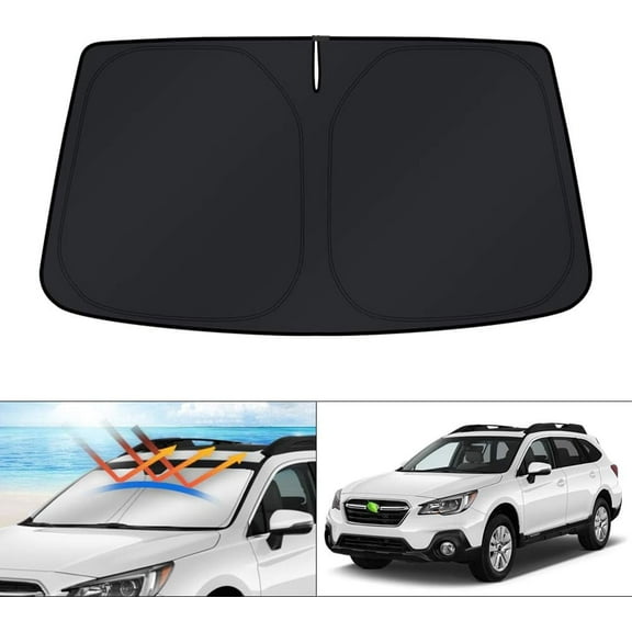 Canvcle Windshield Sun Shade for 2015 2016 2017 2018 2019 Subaru Outback Wagon Sunshade Window Sun Visor Protector Foldable Blocks UV Rays Keep Your Car Cooler