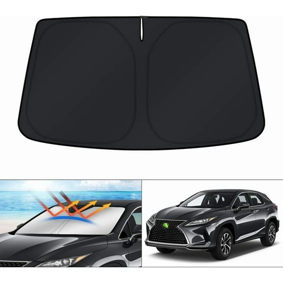 Canvcle Windshield Sun Shade for 2016-2022 Lexus RX 350 450h Accessories Sunshade Window Sun Visor Protector Foldable Blocks UV Rays Keep Your Car Cooler