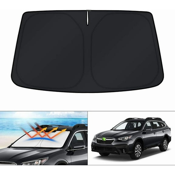 Canvcle Windshield Sun Shade for 2020-2023 2024 2025 Subaru Outback Accessories Sunshade Window Sun Visor Protector Foldable Blocks UV Rays Keep Your Car Cooler