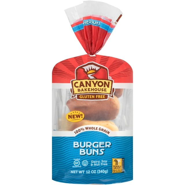 Canyon Bakehouse, Hamburger Bun Gluten Free Bread