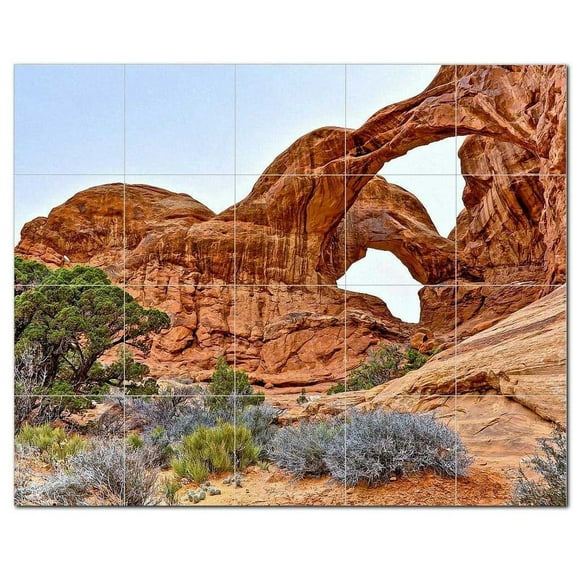 Canyon Ceramic Tile Mural Kitchen Backsplash Bathroom Shower, 400365-S54