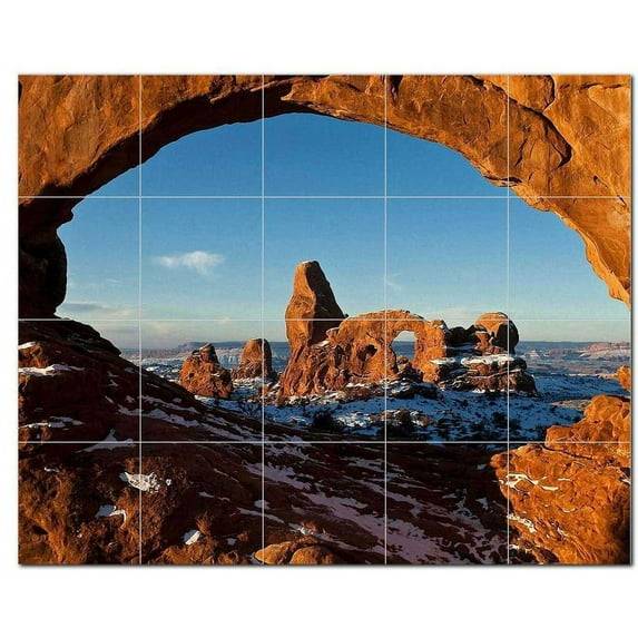 Canyon Ceramic Tile Mural Kitchen Backsplash Bathroom Shower, 400378-M54