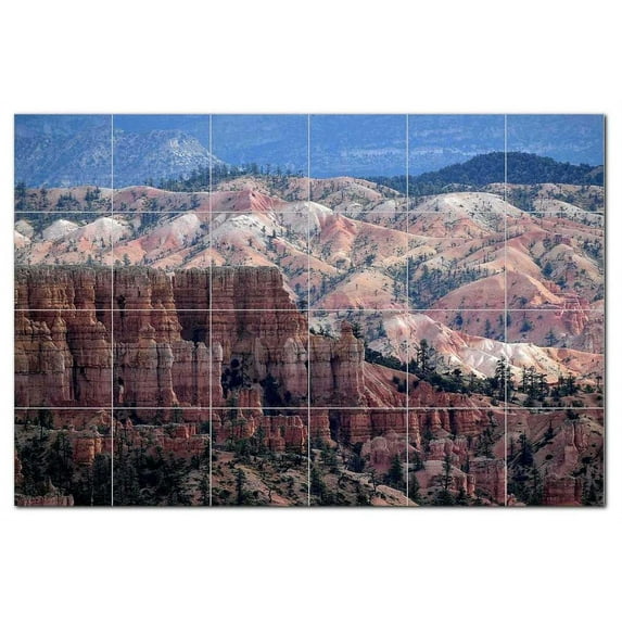 Canyon Ceramic Tile Mural Kitchen Backsplash Bathroom Shower, 400385-L64