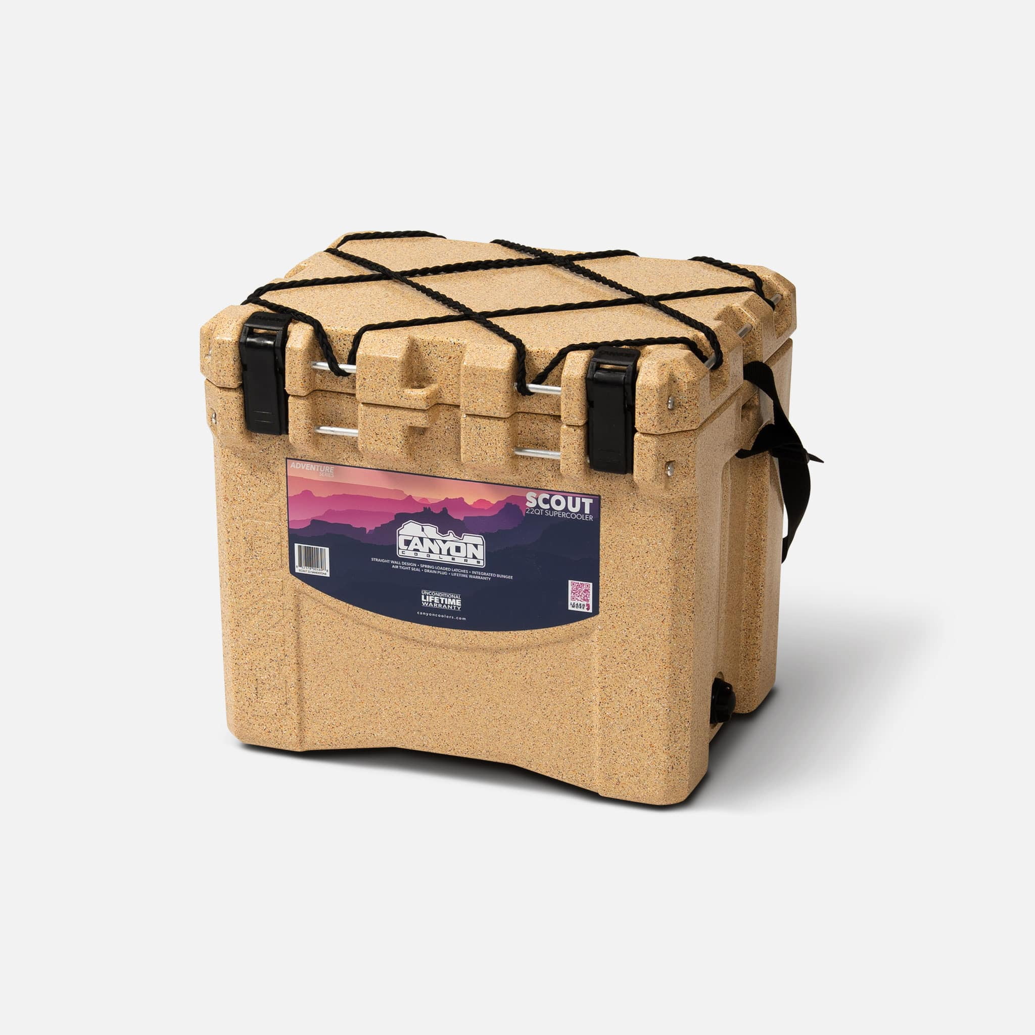Canyon Coolers Scout 22 Quart 20 Liter Airtight Cooler, Sandstone
