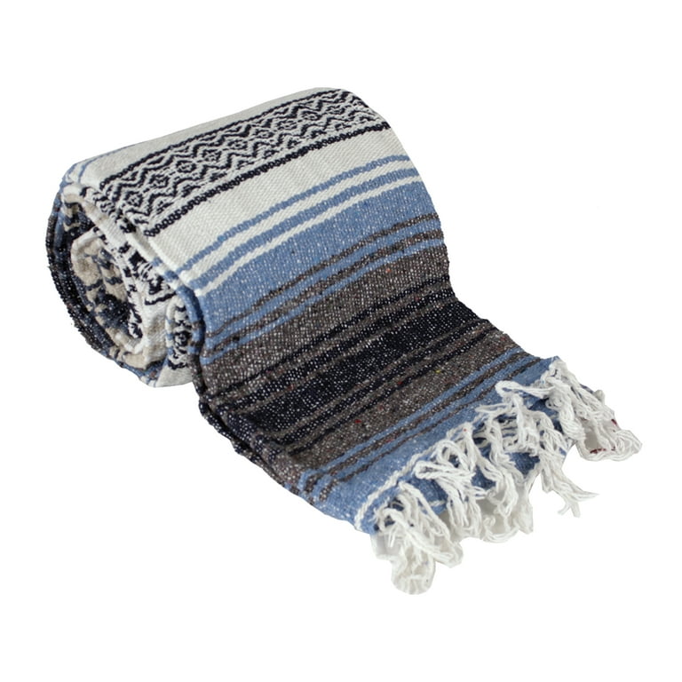 Canyon Creek Authentic Mexican Falsa Yoga Blanket, Big Throw for