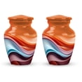 thumbnail image 1 of Canyon Currents Flow - Metal Urns - Little Urns For Adults - 3 Inch - Pack Of 2 - Miniture Urns For Male & Female - Handcrafted Urns For Ashes - Ashes Urns Human Remains - Small Keepsake Urns, 1 of 1