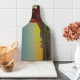 thumbnail image 1 of Canyon Cutting Board, Sunset in Famous Grand Canyon Antiquated Natural Wonders of World Heritage Photo, Tempered Glass Cutting and Serving Board, Wine Bottle Shape, Red Yellow, by Ambesonne, 1 of 5