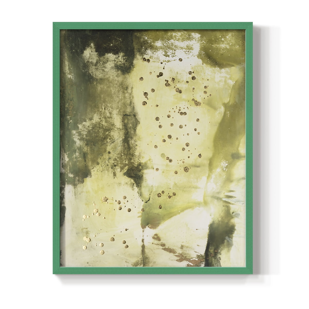 Canyon Diptych II Framed Print in Green Solid Wood Framed Print No Nail Hanging