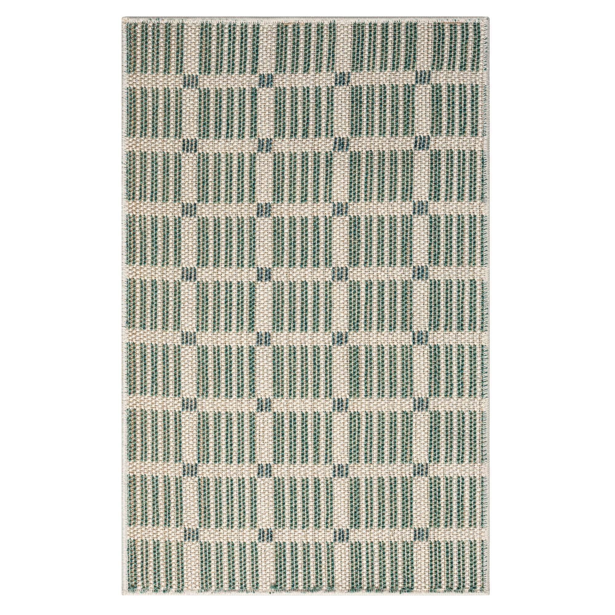 Canyon Grid Area Rug - Green, 7'10
