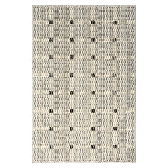 Canyon Grid Area Rug - Ivory, 2'x3'