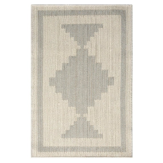 Canyon Medallion Area Rug - Gray, 2'x3'