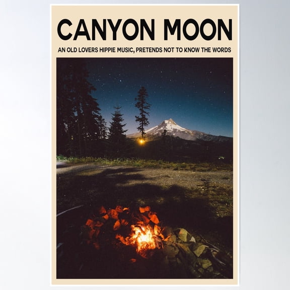 Canyon Moon Poster Poster Wall Art, Modern Wall Decor, 8x12 UNFRAMED