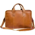 thumbnail image 1 of Canyon Outback Leather Buffalo Valley 15-Inch Leather Briefcase - Distressed Tan, 1 of 4