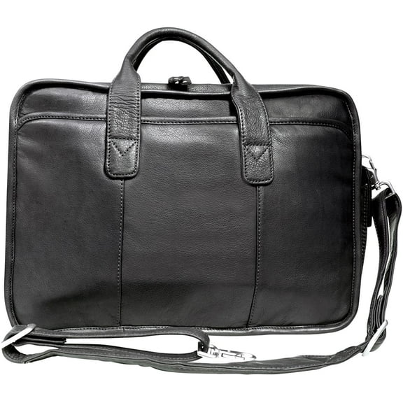 Canyon Outback Leather Glacier Canyon 16-inch Slim-Line Briefcase - Black