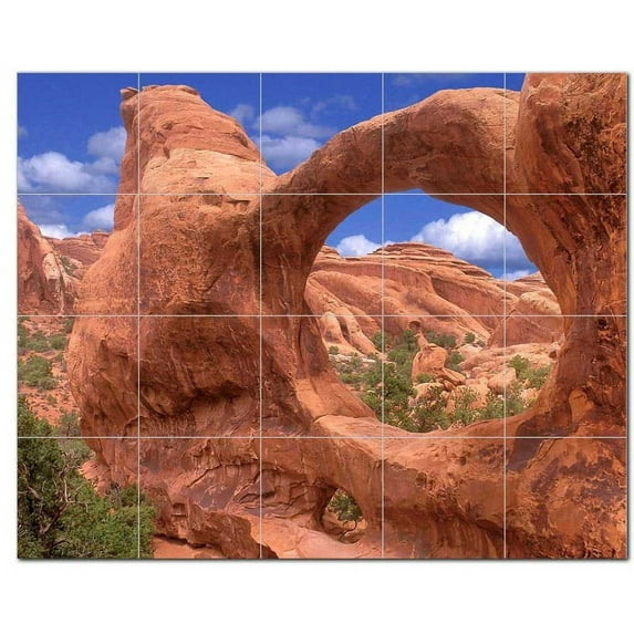Canyon Picture Ceramic Tile Mural Kitchen Backsplash Bathroom Shower, 404379-S54
