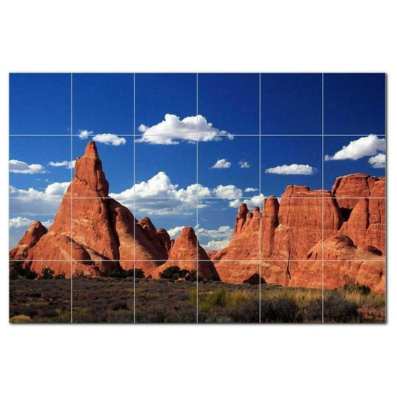 Canyon Picture Ceramic Tile Mural Kitchen Backsplash Bathroom Shower, 404380-S64