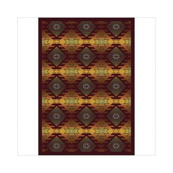 Canyon Ridge Mesa Sunset 3 ft.10 in. x 5 ft.4 in. WearOn Nylon Machine Tufted- Cut Pile Whimsy Rug
