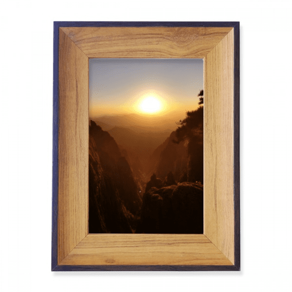 Canyon Sunset Photo Frame Exhibition Display Art Desktop Painting