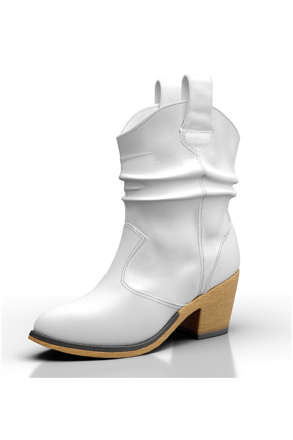 Womens Cowgirl Pointed Toe Classic Pull Up Distressed Western Rodeo Cowboy Boots