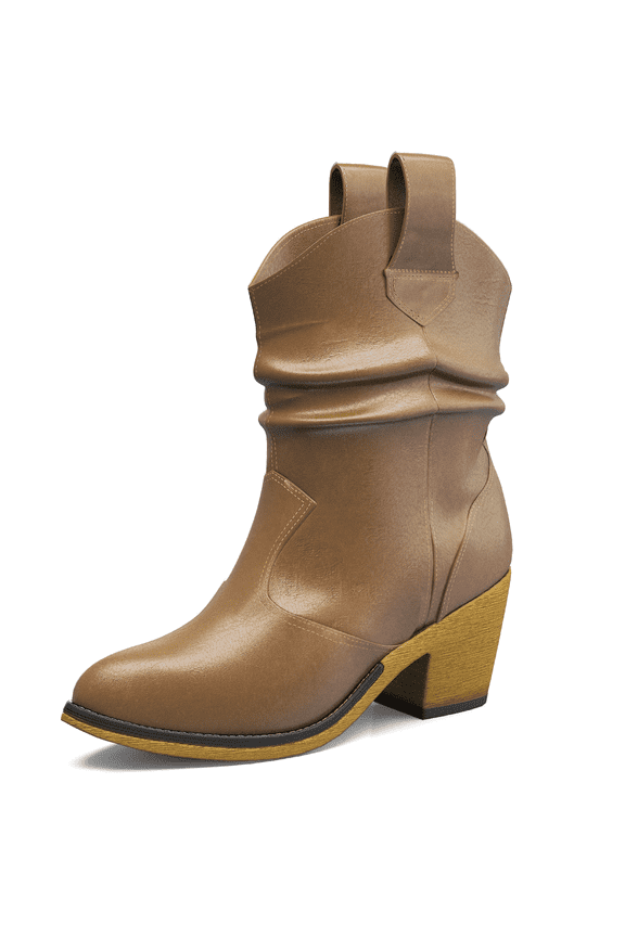 Womens Cowgirl Pointed Toe Classic Pull Up Distressed Western Rodeo Cowboy Boots