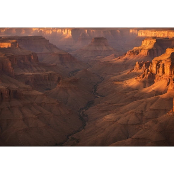 Canyon Valley Golden Hour Photograph - 12" x 18" Art Print Wall Decor