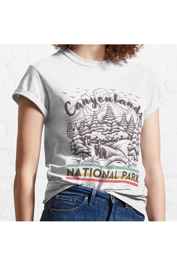Canyonlands Mountain National State Park Classic Rainbow T-shirt Sticker Classic T-shirt