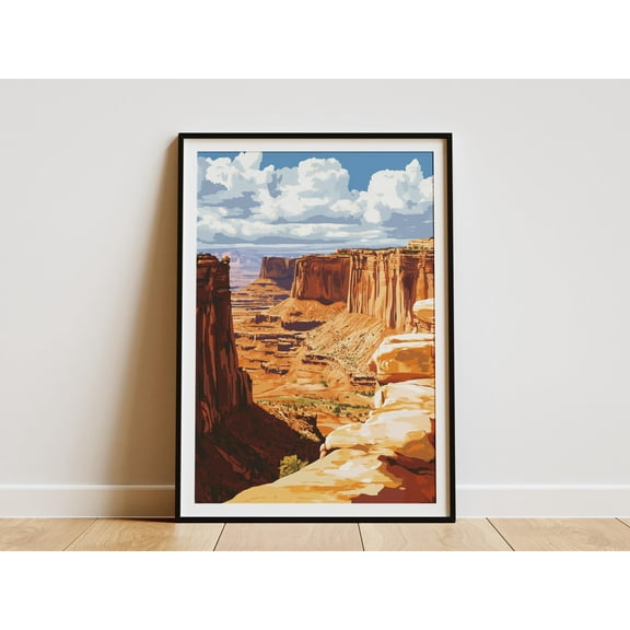Canyonlands National Park Poster Utah Travel Art Print Southwest Wall Decor United States Adventure Print Desert Landscape Poster Vacation - Poster Unframed
