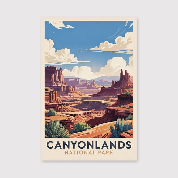 Canyonlands National Park Travel Print Canvas Wall Art, Canyonlands National Park Wall Hanging Home decor Canyonlands National Park Art -1WN125