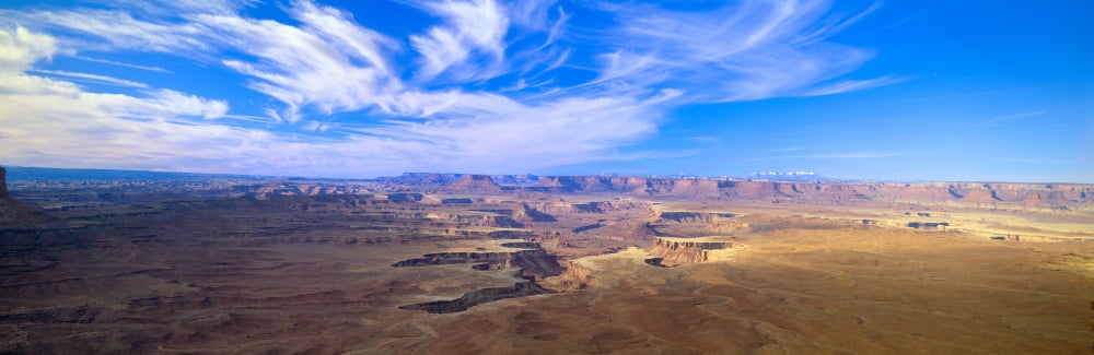 Canyonlands National Park near Moab Utah Canvas Art - Panoramic Images (36 x 12)
