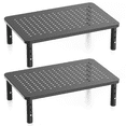thumbnail image 1 of Canyora Computer Monitor Stand Riser for Desk, 3 Height Adjustable PC Laptop TV Desktop Monitor Stand, Metal Short Printer Table, Stand Riser for Desk, Office Desk Organizers and Accessories, 2 Pack, 1 of 9