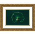 thumbnail image 1 of Cao, Alex 32x23 Gold Ornate Wood Framed with Double Matting Museum Art Print Titled - Ocean Lotus Leaf, 1 of 4