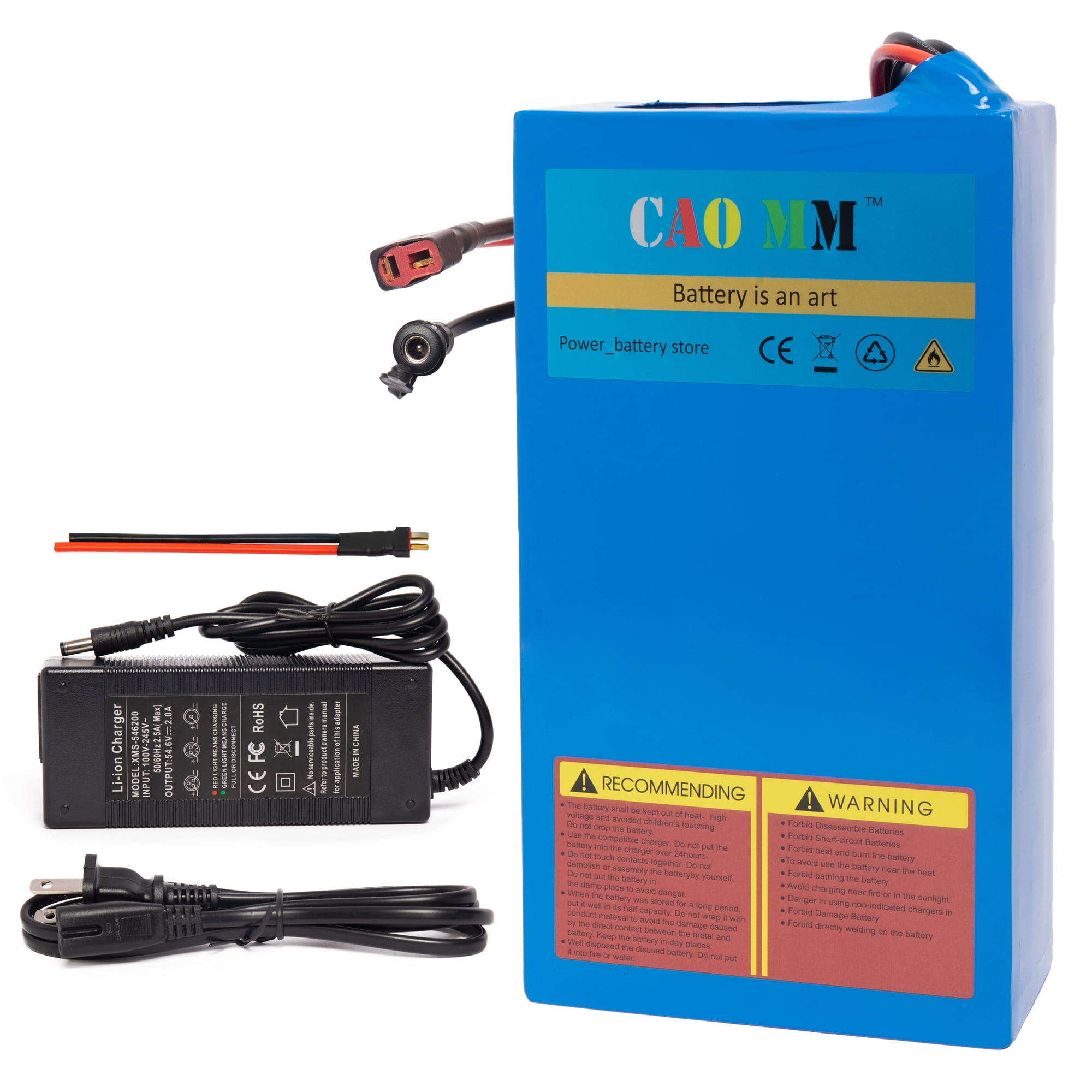 48V 20Ah Lithium Ebike Battery with Charger for 1200W Electric