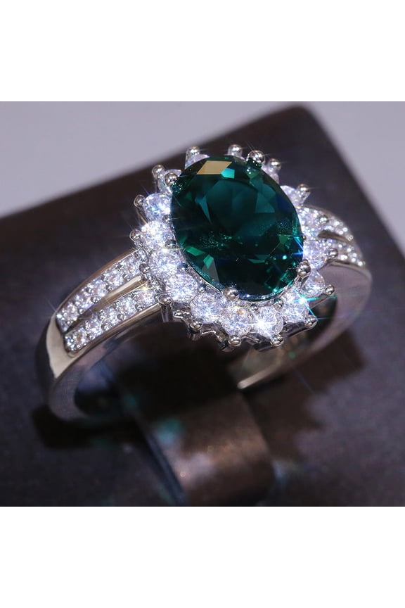 Cao Shi niche designer, light luxury ring female Internet celebrities ins cold wind oval ring ring trinket