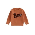 thumbnail image 1 of Caoirhny Baby Boy Girl Halloween Sweater Letter Embroidery Long Sleeve Pullover Tops for Fall Winter, 1 of 9