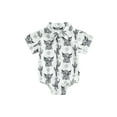 thumbnail image 1 of Caoirhny Baby Boy Shirt Romper, Short Sleeve Cow Print Button Down Lapel Bodysuit Newborn Clothes, 1 of 7