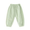 thumbnail image 1 of Caoirhny Baby Toddler Girls Boys Pants 6 12 18 24 Months 2T 3T Elastic Waistband Adorable Casual Plaid Long Trousers, 1 of 9