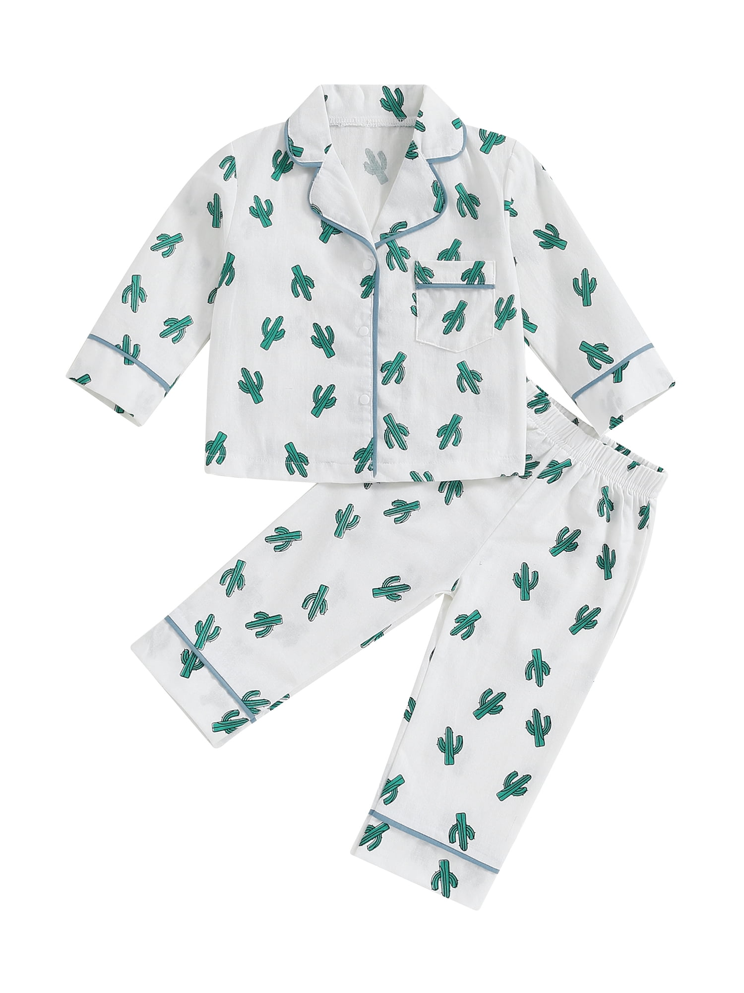 Caoirhny Toddler Boy Girl 2Piece Pajamas Set Chrysanthemum Pattern