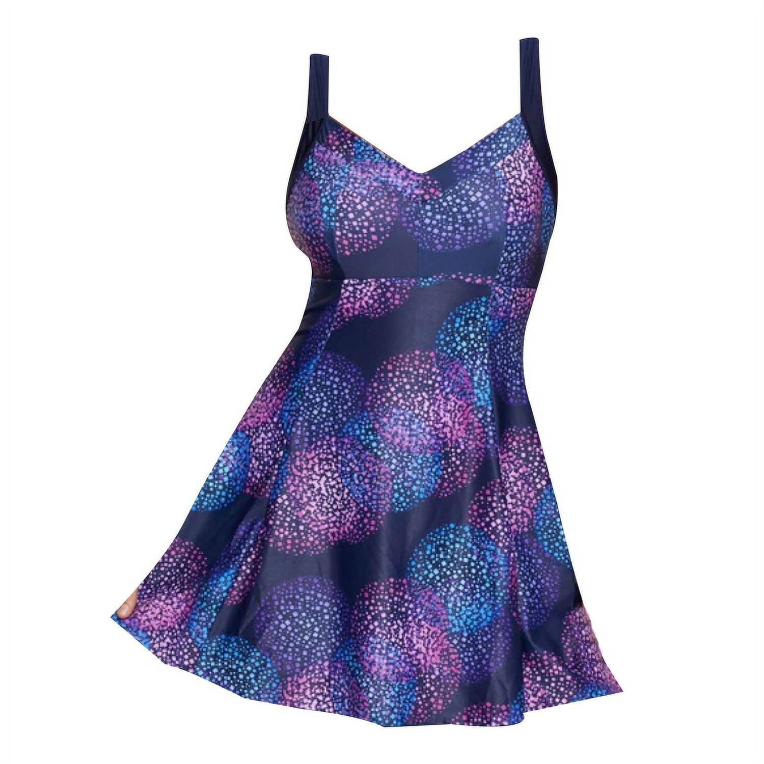 Caoirhny Women Plus Size Swimwear, Middle Long Vest Swimsuit, Sexy V ...
