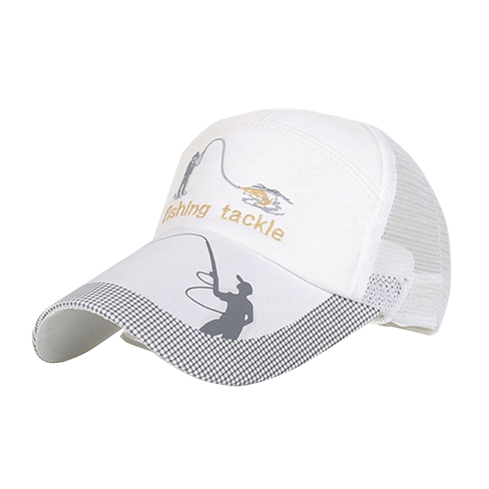 Fishing Trucker Hat Mesh Cap Adjustable Snapback Outdoor Sun Protection SHOHELL Trucker Hat - Adjustable Snapback Hat, Baseball Cap  main image 2