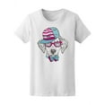 thumbnail image 1 of Cap And Tie Cute Dalmatian Dog T-Shirt Women -Image by Shutterstock, Female Small, 1 of 2