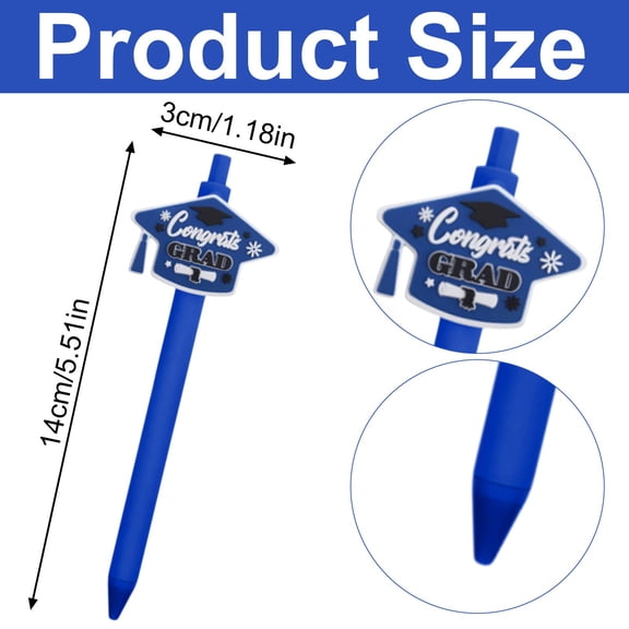 Cap Ballpoint Pen Set with Tassels Celebration Design Writing Instruments Party Favors Bulk
