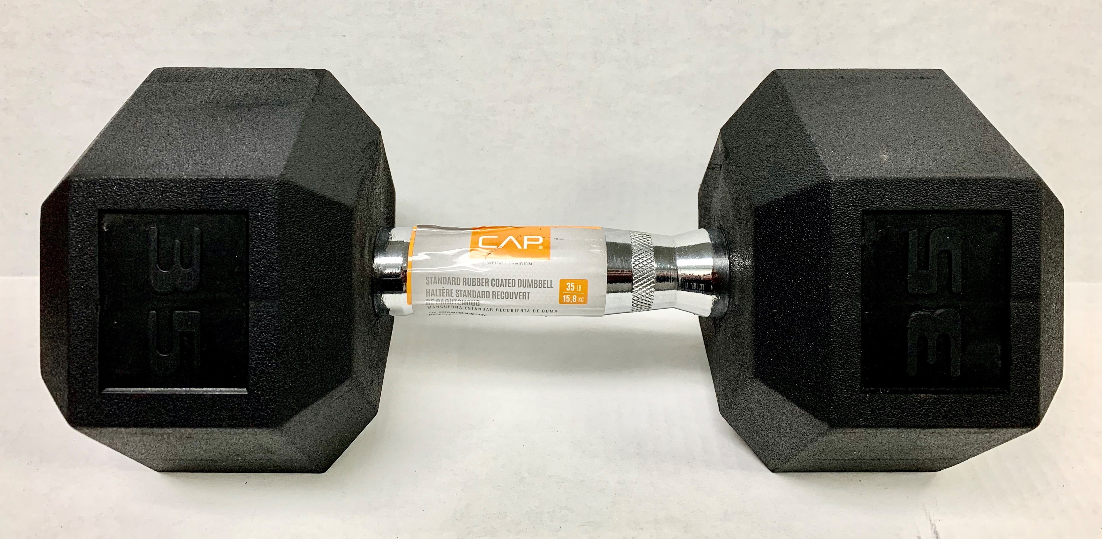 Cap Barbell 40 Lb. Rubber Hex Dumbbell