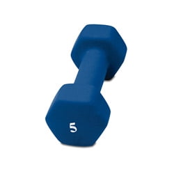 Cap Barbell 5 Lb Pdq Neoprene Dumbbell Blue