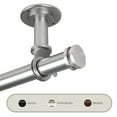 thumbnail image 1 of Cap Ceiling 1" Curtain Rod/ Room Divider 66-120 inch - Satin Nickel, 1 of 2
