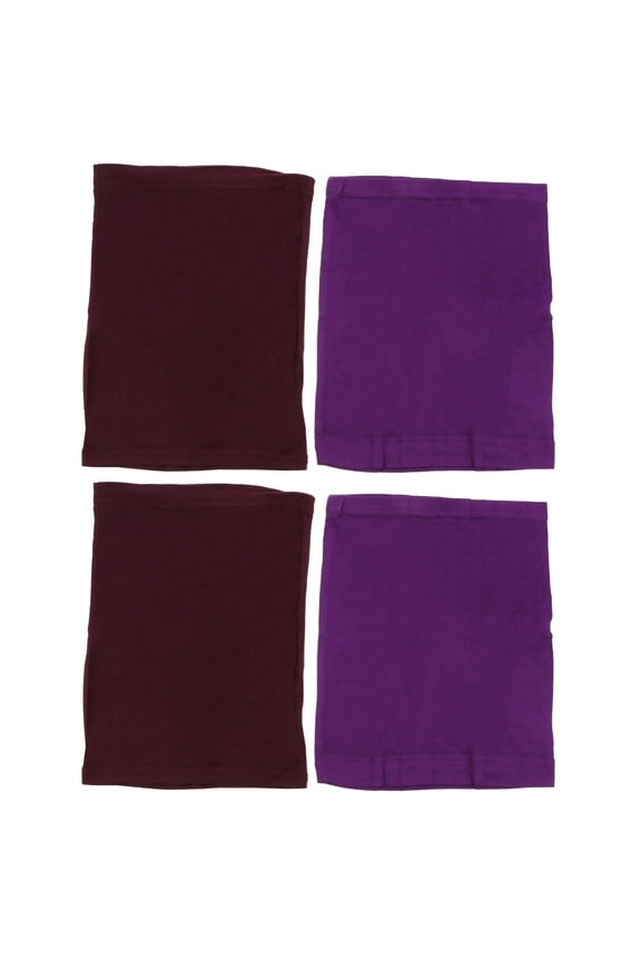 Cap Elastic Facial Headbands Seamless Neck Gaiter Islamic Hijab Under Scarf Hat 4 Pcs